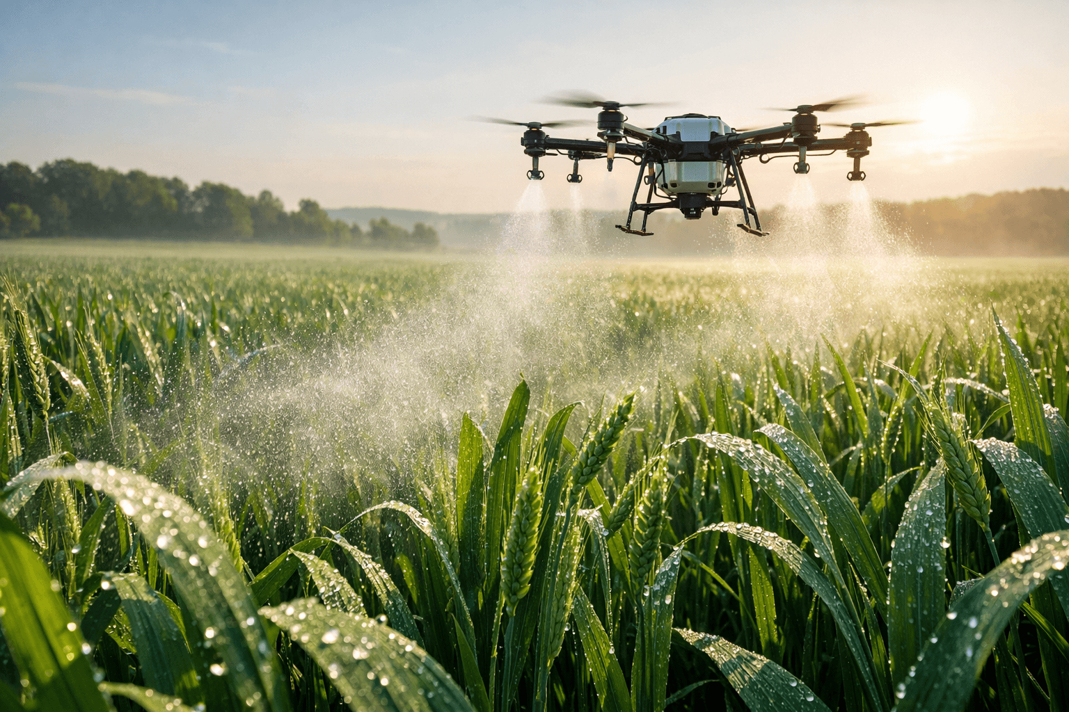 Foliar Fertilization of Wheat – Better Yields with Drone Technology