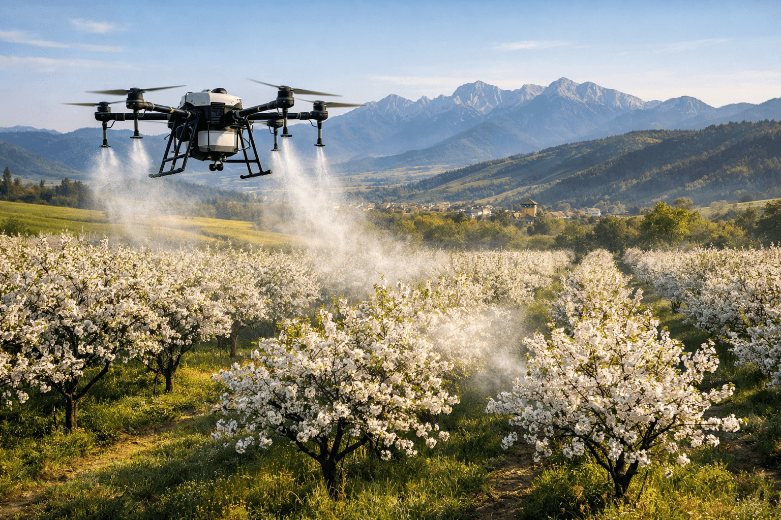 Orchard Spraying with Drone – Protection of Fruit Trees