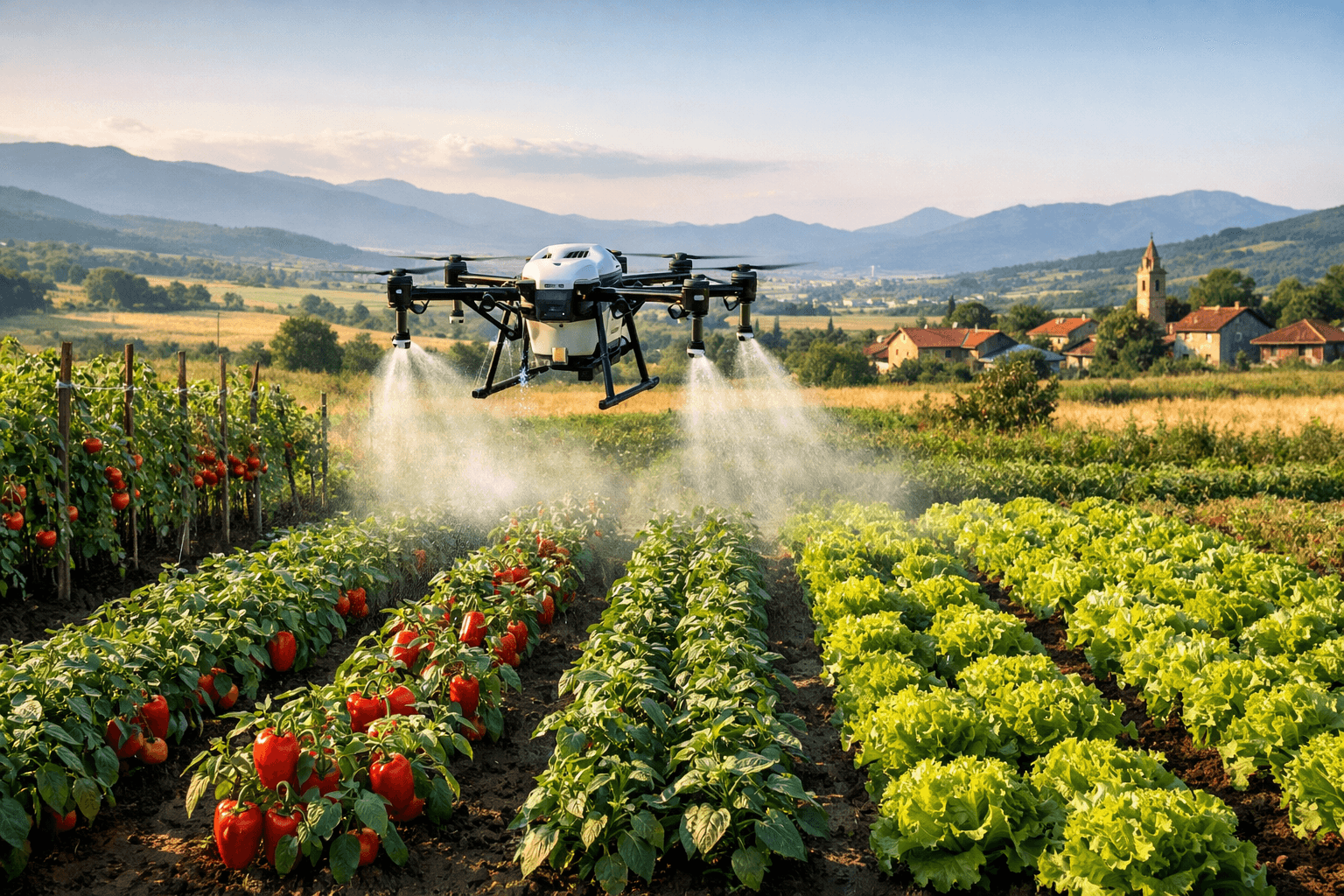 Vegetable Spraying with Drone – Gentle and Effective Treatment